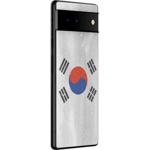 South Korean Flag Distressed Google Pixel 6 Skin